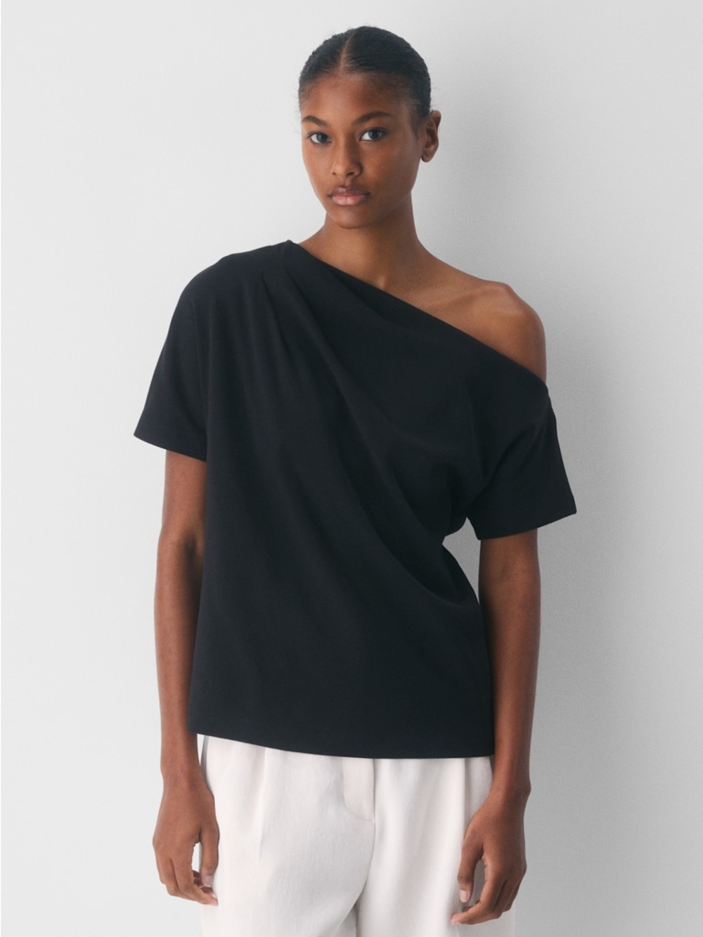 Babaton Black Script Top